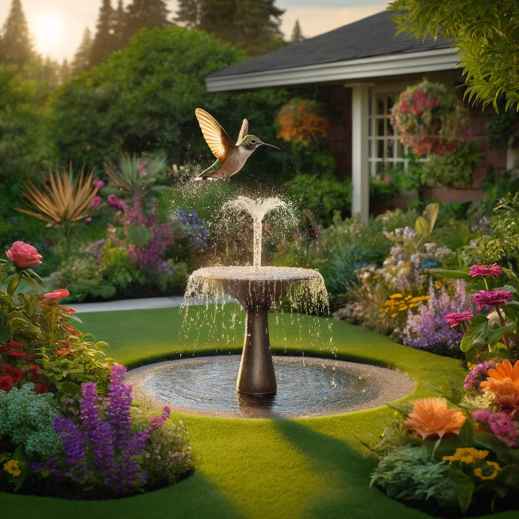 Solar Powered Bird Bath