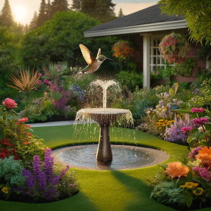 Solar Powered Bird Bath