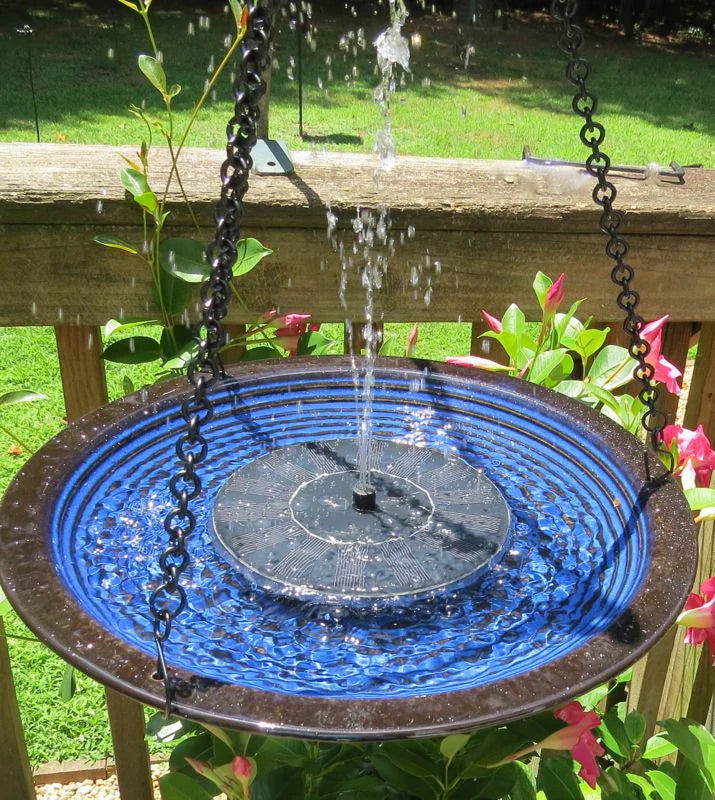 Solar-Powered Garden Oasis Water Fountain For Birds